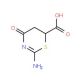 2-Imino-4-oxo-[1,3]thiazinane-6-carboxylic acid (CAS 70596-36-0) - chemical structure image