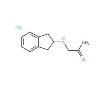 2-(Indenylamino)acetamide, Hydrochloride Salt (CAS 202914-18-9) - chemical structure image