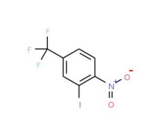 2-Iodo-1-nitro-4-(trifluoromethyl)benzene (CAS 16499-53-9) - chemical structure image