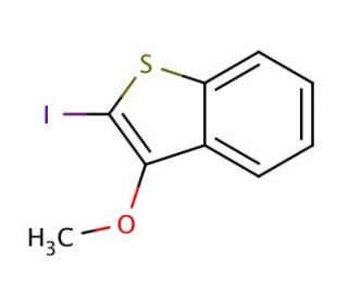 2-Iodo-3-methoxybenzo[b]thiophene (CAS 66831-78-5) - chemical structure image