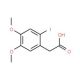 (2-Iodo-4,5-dimethoxyphenyl)acetic acid (CAS 35323-09-2) - chemical structure image