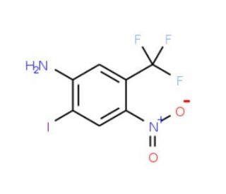 2-Iodo-4-nitro-5-(trifluoromethyl)aniline - chemical structure image