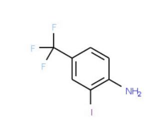 2-Iodo-4-(trifluoromethyl)aniline (CAS 163444-17-5) - chemical structure image