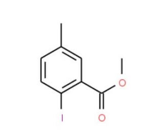 2-Iodo-5-methylbenzoic acid methyl ester (CAS 103440-52-4) - chemical structure image