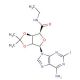 2-Iodo-5′-ethylcarboxamido-2′,3′-O-isopropylidineadenosine (CAS 162936-24-5) - chemical structure image