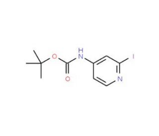 (2-Iodo-pyridin-4-yl)-carbamic acidtert-butyl ester (CAS 869735-25-1) - chemical structure image