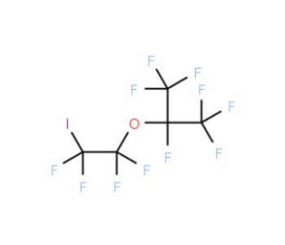 2-Iodotetrafluoroethyl heptafluoroisopropyl ether (CAS 16005-38-2) - chemical structure image
