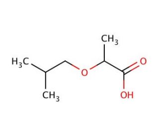 2-isobutoxypropanoic acid - chemical structure image