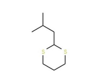 2-Isobutyl-1,3-dithiane (CAS 69824-23-3) - chemical structure image