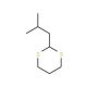2-Isobutyl-1,3-dithiane (CAS 69824-23-3) - chemical structure image