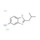 2-Isobutyl-1H-benzoimidazol-5-ylamine dihydrochloride - chemical structure image