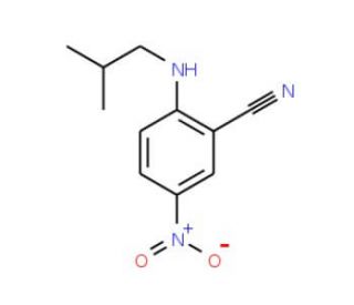 2-(Isobutylamino)-5-nitrobenzonitrile - chemical structure image