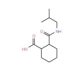2-Isobutylcarbamoyl-cyclohexanecarboxylic acid - chemical structure image
