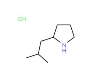 2-Isobutylpyrrolidine hydrochloride - chemical structure image
