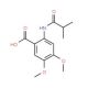 2-(isobutyrylamino)-4,5-dimethoxybenzoic acid - chemical structure image