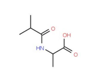2-(isobutyrylamino)propanoic acid - chemical structure image