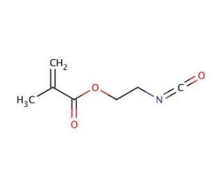 2-Isocyanatoethyl methacrylate (CAS 30674-80-7) - chemical structure image