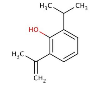 2-Isopropenyl-6-isopropylphenol - chemical structure image