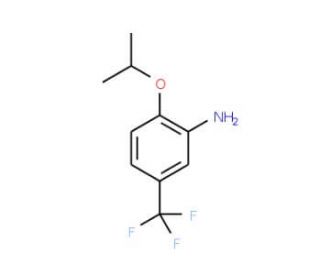 2-Isopropoxy-5-trifluoromethyl-phenylamine (CAS 121307-23-1) - chemical structure image