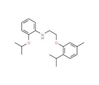 2-Isopropoxy-N-[2-(2-isopropyl-5-methylphenoxy)ethyl]aniline - chemical structure image