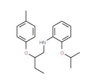 2-Isopropoxy-N-[2-(4-methylphenoxy)butyl]aniline - chemical structure image