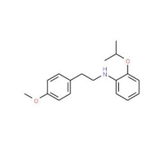 2-Isopropoxy-N-(4-methoxyphenethyl)aniline - chemical structure image