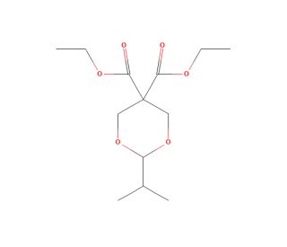 2-Isopropyl-1,3-dioxane-5,5-dicarboxylic Acid 5,5-Diethyl Ester - chemical structure image