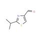 2-Isopropyl-1,3-thiazole-4-carbaldehyde (CAS 133047-46-8) - chemical structure image
