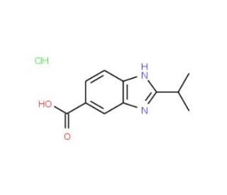 2-Isopropyl-1H-benzoimidazole-5-carboxylic acid hydrochloride - chemical structure image