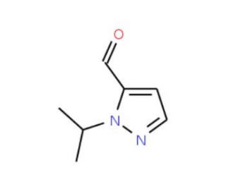 2-Isopropyl-2H-pyrazole-3-carbaldehyde (CAS 100305-93-9) - chemical structure image
