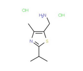 (2-Isopropyl-4-methyl-1,3-thiazol-5-yl)-methylamine dihydrochloride - chemical structure image