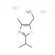 (2-Isopropyl-4-methyl-1,3-thiazol-5-yl)-methylamine dihydrochloride - chemical structure image