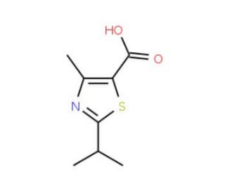 2-isopropyl-4-methyl-1,3-thiazole-5-carboxylic acid (CAS 137267-29-9) - chemical structure image