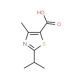 2-isopropyl-4-methyl-1,3-thiazole-5-carboxylic acid (CAS 137267-29-9) - chemical structure image