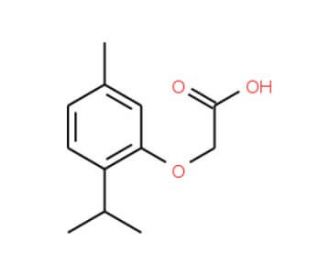 (2-Isopropyl-5-methyl-phenoxy)-acetic acid (CAS 5333-40-4) - chemical structure image