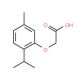 (2-Isopropyl-5-methyl-phenoxy)-acetic acid (CAS 5333-40-4) - chemical structure image