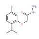 (2-Isopropyl-5-methyl-phenoxy)-acetic acid hydrazide (CAS 75843-51-5) - chemical structure image
