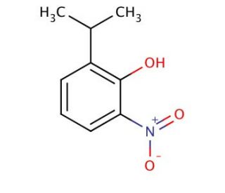 2-Isopropyl-6-nitrophenol (CAS 7545-71-3) - chemical structure image