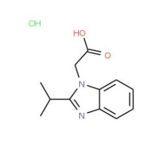 (2-Isopropyl-benzoimidazol-1-yl)-acetic acid hydrochloride - chemical structure image