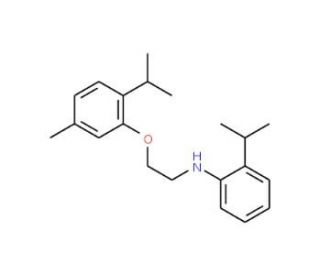 2-Isopropyl-N-[2-(2-isopropyl-5-methylphenoxy)-ethyl]aniline - chemical structure image