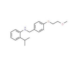 2-Isopropyl-N-[4-(2-methoxyethoxy)benzyl]aniline - chemical structure image