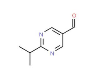 2-Isopropyl-pyrimidine-5-carbaldehyde (CAS 312263-48-2) - chemical structure image
