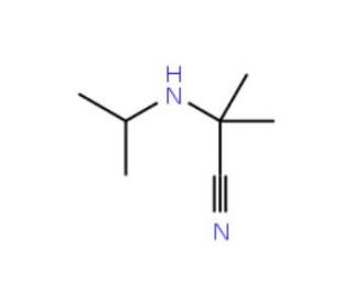 2-(isopropylamino)-2-methylpropanenitrile (CAS 16256-47-6) - chemical structure image