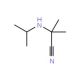 2-(isopropylamino)-2-methylpropanenitrile (CAS 16256-47-6) - chemical structure image