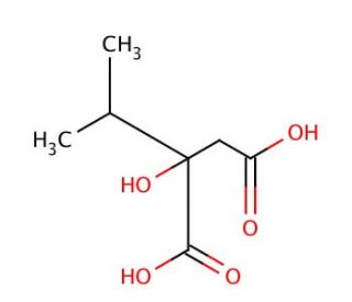 2-Isopropylmalic acid (CAS 3237-44-3) - chemical structure image