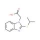 [2-(Isopropylsulfanyl)-1H-benzimidazol-1-yl]acetic acid - chemical structure image