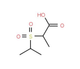 2-(isopropylsulfonyl)propanoic acid - chemical structure image