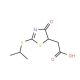 [2-(Isopropylthio)-4-oxo-4,5-dihydro-1,3-thiazol-5-yl]acetic acid - chemical structure image