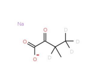 2-Keto-3-(methyl-d3)-butyric acid-1,2,3,4-13C4, 3-d1 sodium salt - chemical structure image