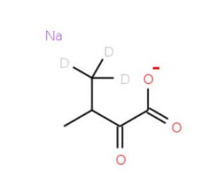 2-Keto-3-(methyl-d3)-butyric acid-4-13C sodium salt - chemical structure image